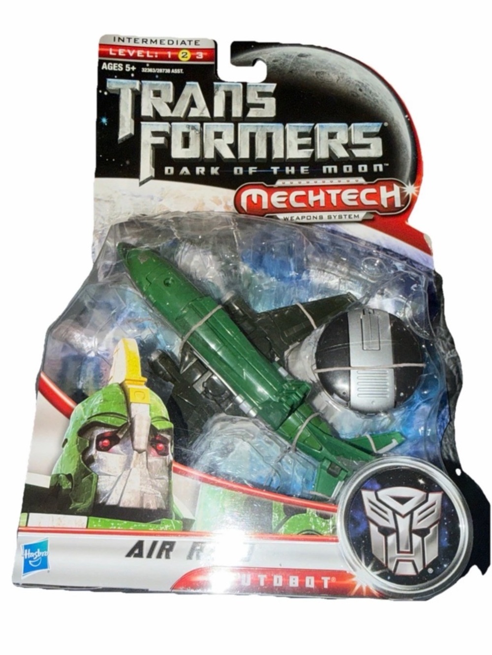 Hasbro Mechtech Green and White Recon Jet Packaging Art